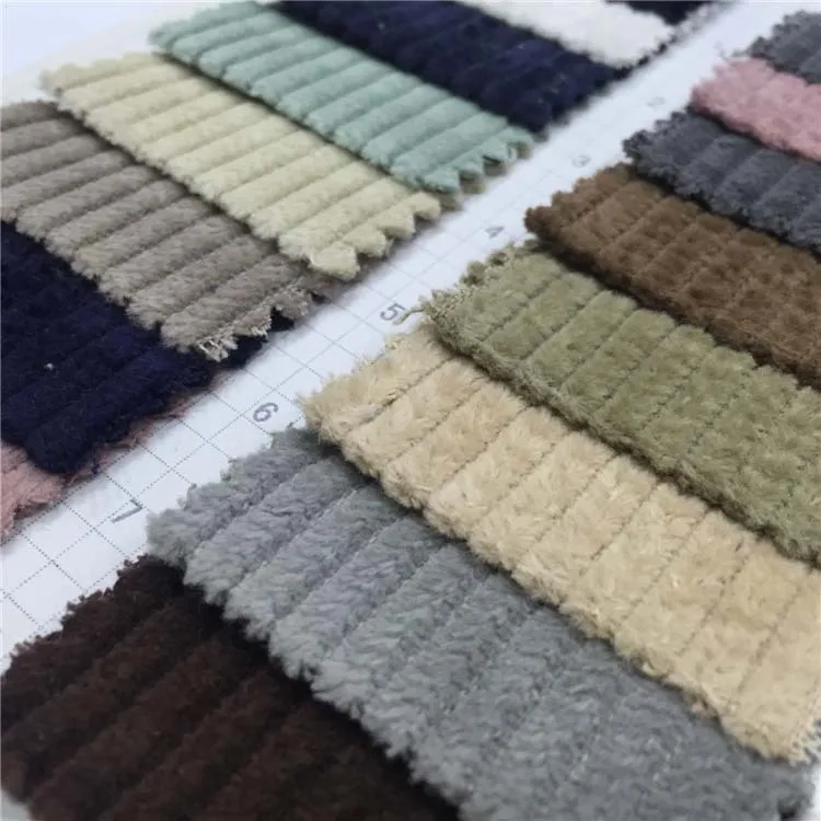 Good drapery solid dyed 100% cotton 6 wale corduroy fabric for jacket