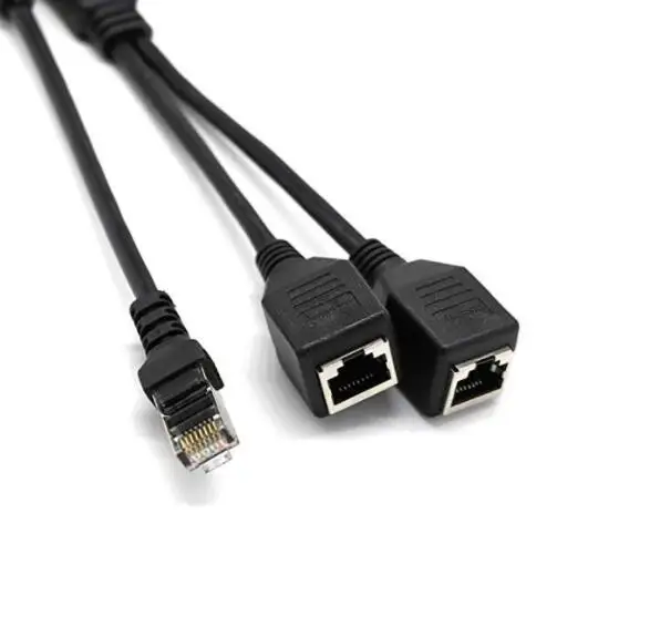 Сетевой разветвитель со штекером RJ45, сетевой разветвитель LAN Ethernet, сетевой разветвитель, удлинитель, кабель адаптера