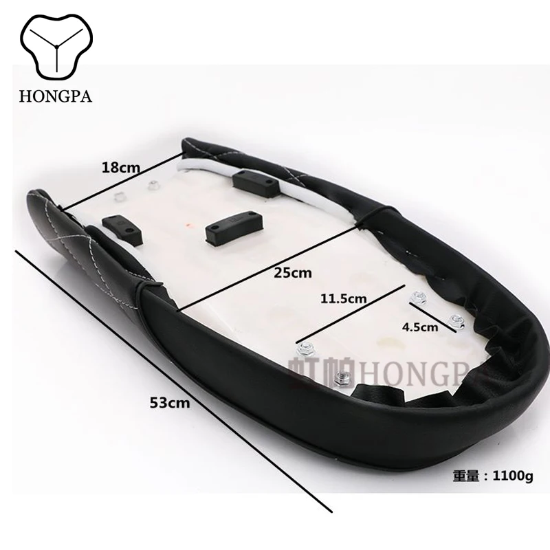 Vintage Black Brown Motorcycle Seat Retro Seat Cover For CG125 CG150 Cafe Racer