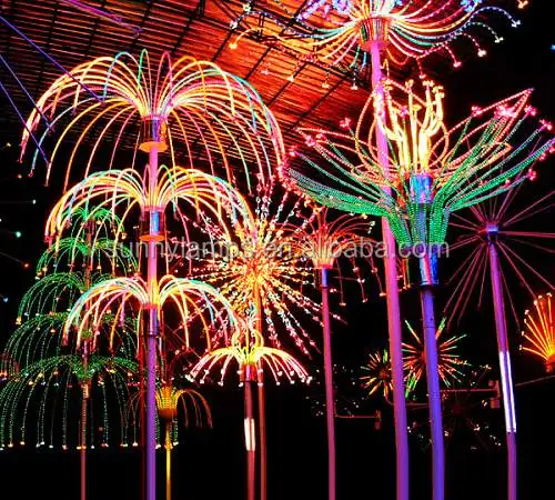 Бесплатный образец заводской поставщик Лучшая цена декоративные фейерверки уличный Рождественский светодиодный светильник