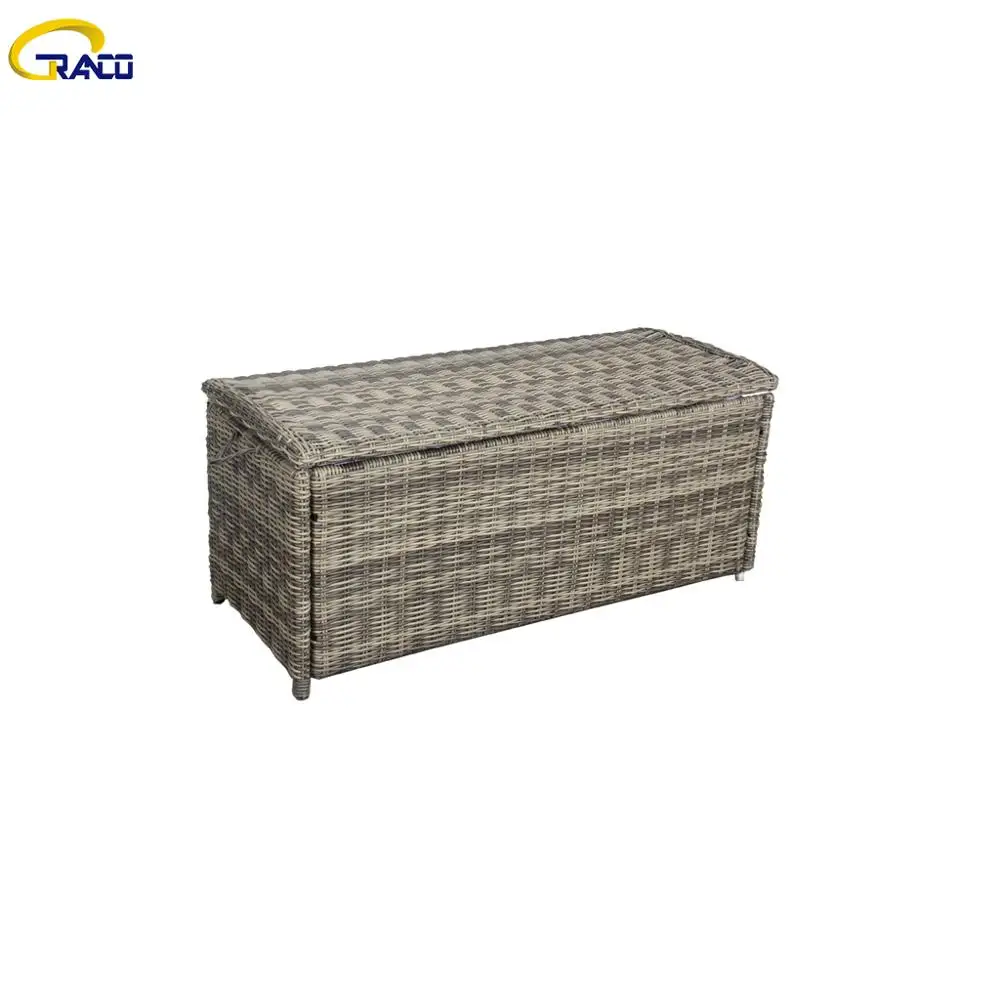 
Garden rattan outdoor cushion box high quality rattan cushion box 