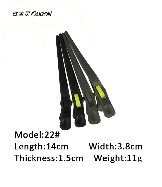 Plastic hair clips 22# professional salon use cutting clip duckbill clip