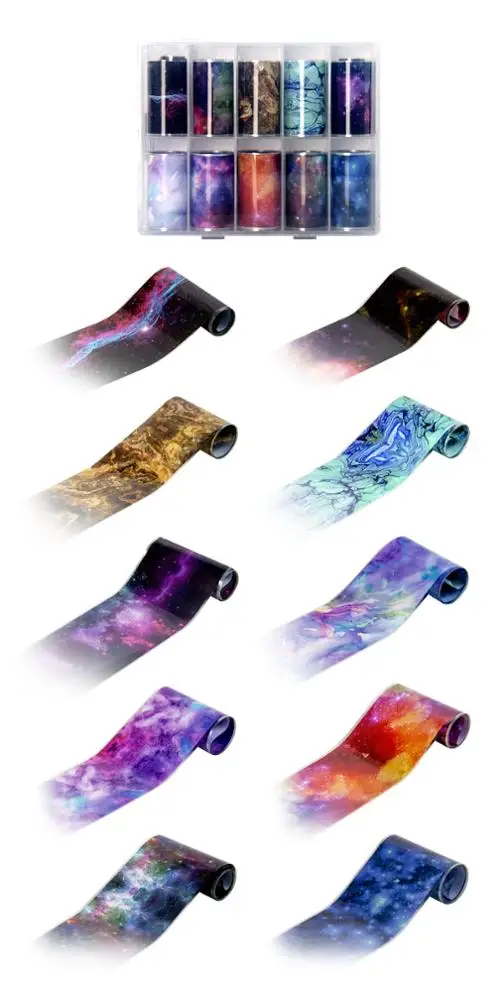 4*100cm Sky Transfer Paper Fashional Nail Art World Nail Foil Sticker Wholesale Nail Stickers Decal