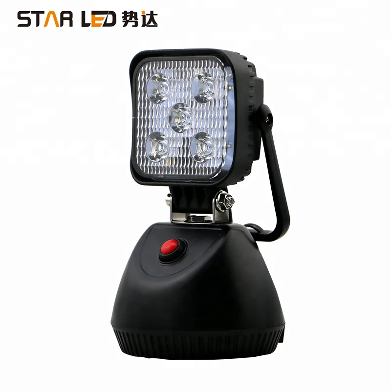 Work zone magnetic rechargeable 15w led work light for cars