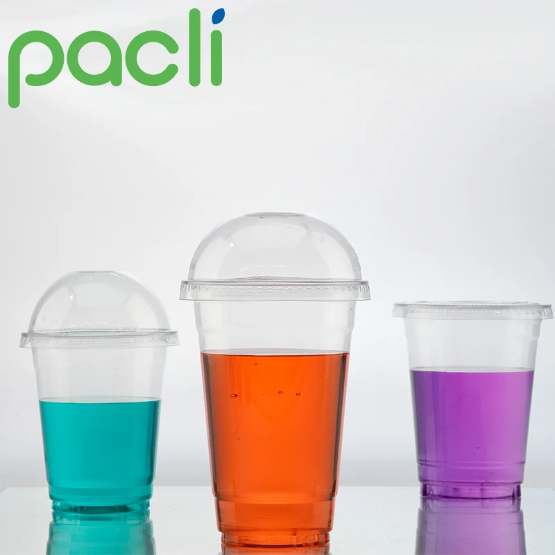 Eco-friendly beverage disposable clear plastic dome lid