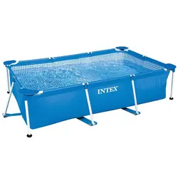 INTEX 28272 3m rectangular metal plastic swimming pool piscine gonflable