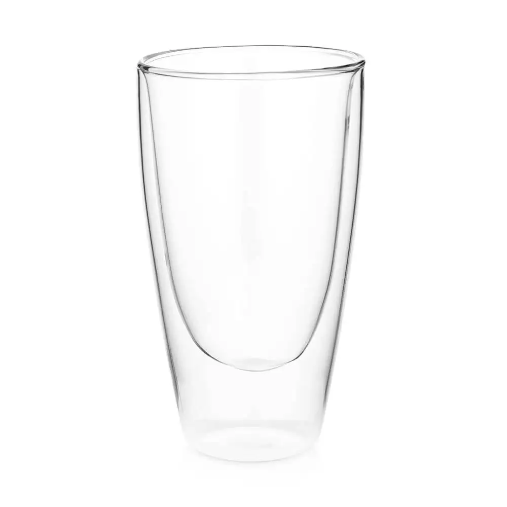 
Tall large double wall glass cup 