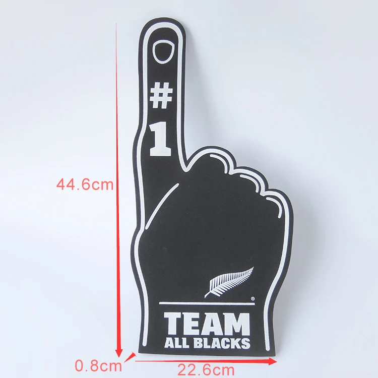 Hot Sale Black EVA Foam Hand For Cheering Wave Foam Hand Shape Sponge