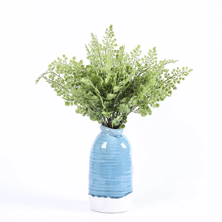 Cheap ornamental mini artificial bush plant plastic artificial bonsai leaves