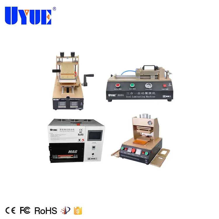 X5 OCA Laminating Machine+Automatic OCA Film Laminator+Frame Laminating Machine+S300L Glue Remover with Vacuum LCD Separator
