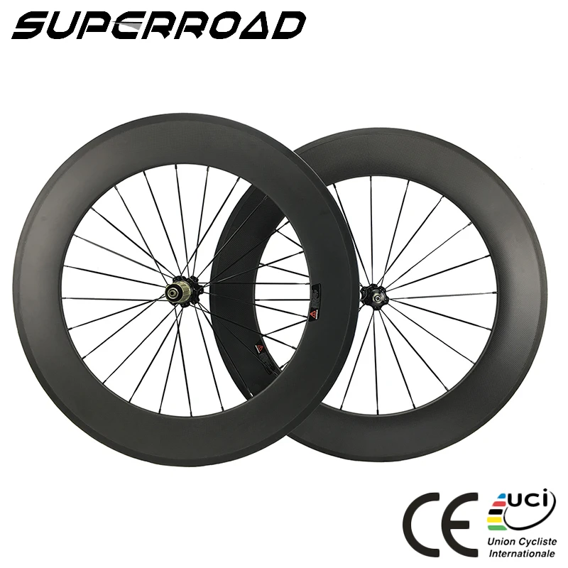 
Japan Toray 23mm Wide Road Cycling 700C 88mm Taiwan Carbon Bike Wheels For Bicycle 