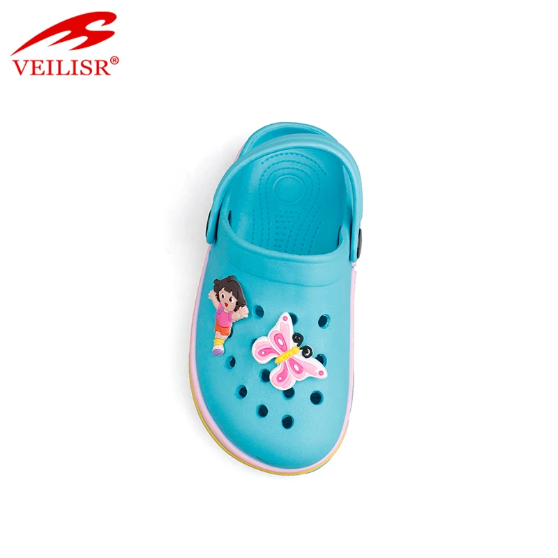 New cartoon patch summer beach walk sandals EVA kids garden clogs
