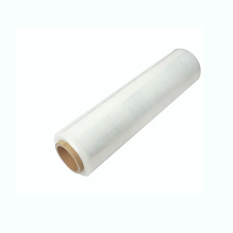 Polyethylene Transparent Stretch Film 500mm 1000ft 20micron pe stretch film Pallet Shrink Wrap hand roll film for pallet package