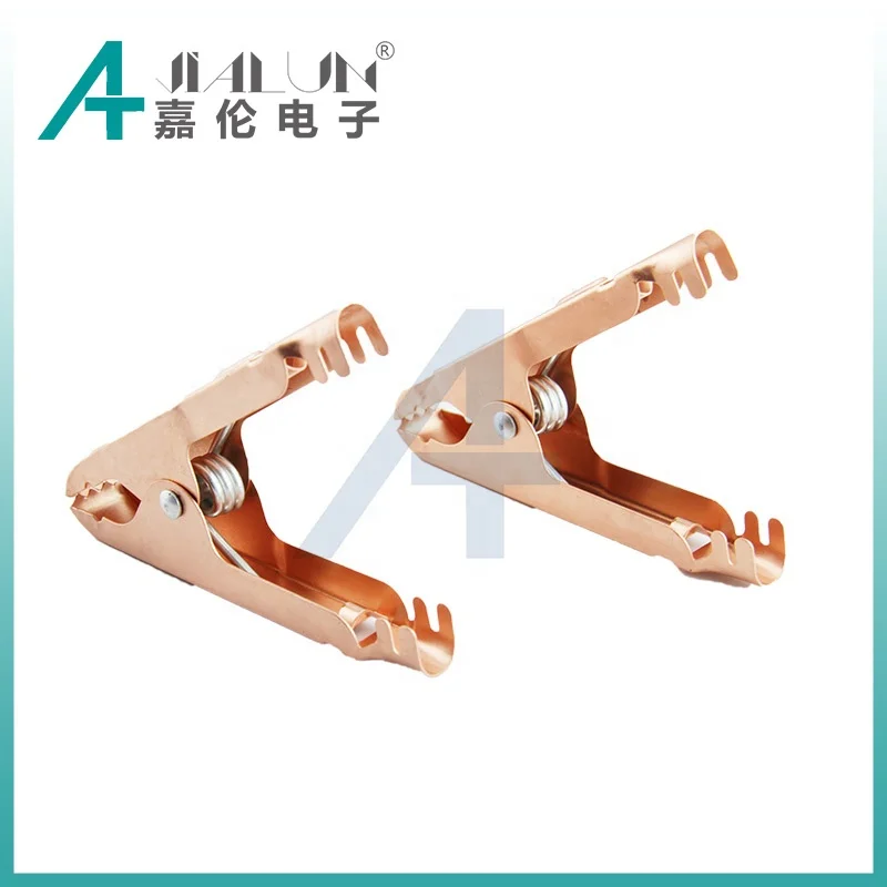 JIALUN Insulators Installed Alligator Clip For Test Large Cooper Battery Clamp Clips