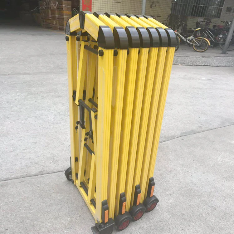 Gold color quick release road fence blocker crowd control queue barrier gate