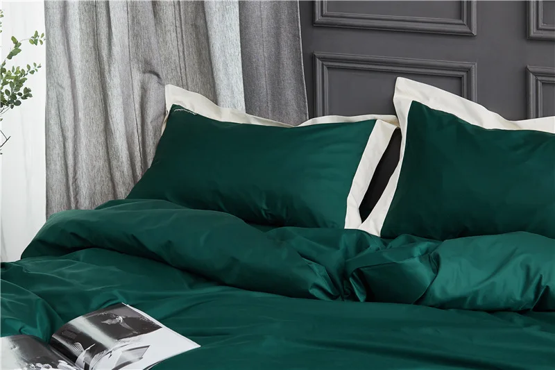 Supplier Cotton Satin Bed Cover China Woven 60 Solid 100% Cotton Grade a Sheet, Pillowcase & Duvet Cover Sets Embroidered 4 Pcs