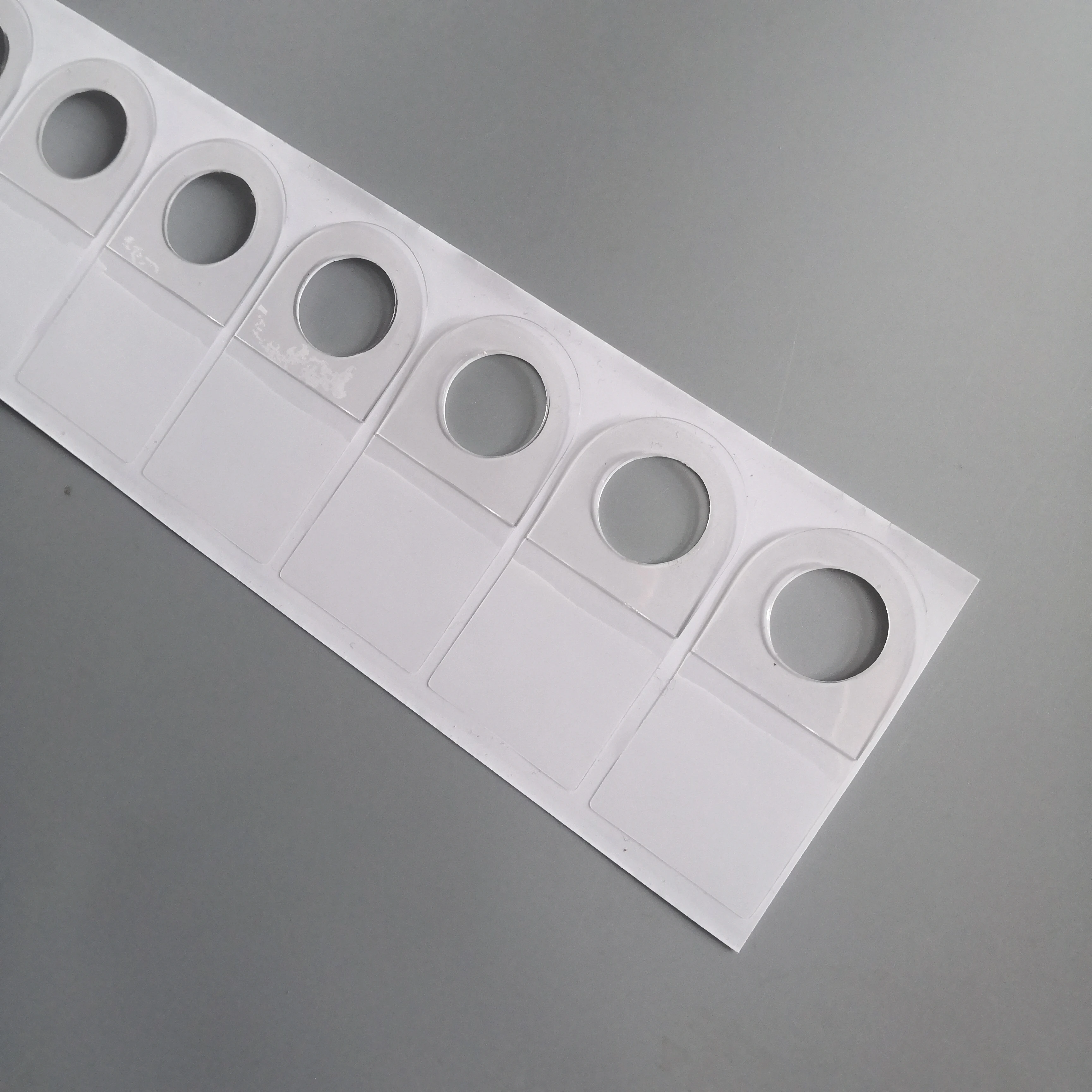 supermarket adhesive hang tab for hanging goods to show