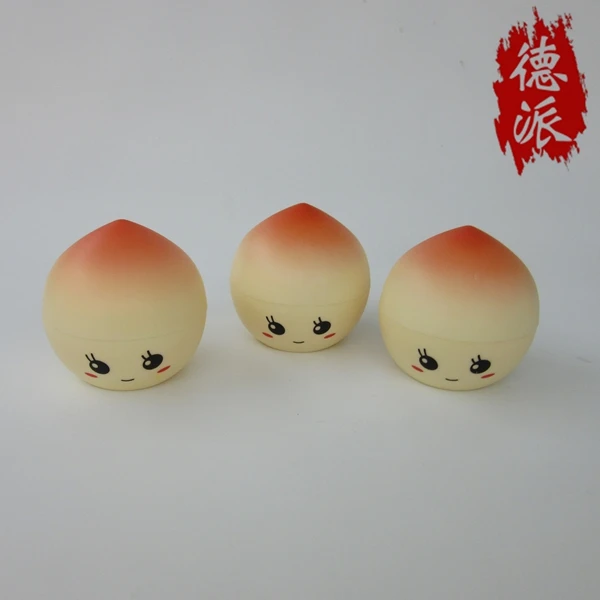 
30g egg shape cosmetic containers face cream jars,30ml peach shape plastic cosmetic skin care cream jar,fruit shape cosmetic jar 