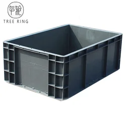China Factory Low Price Heavy Duty Large Recycle Plastic Gray EU Box for Warehouse 800*400*340mm