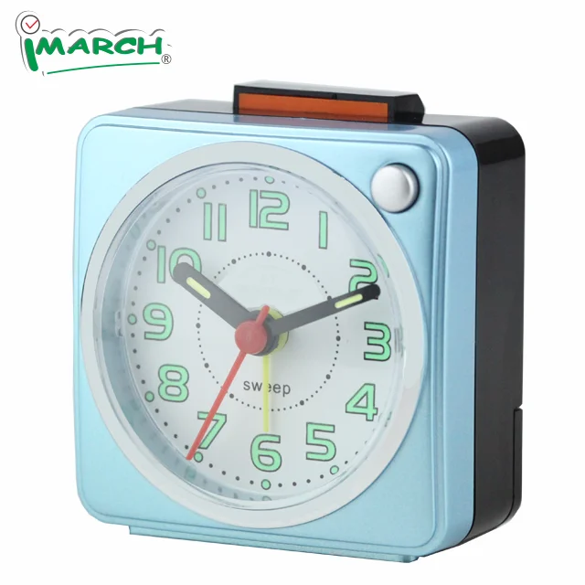 IMSH BB06602 Quartz Analog Alarm Clocks Table Bedside Alarm Clock Wecker Despertador Desktop Custom square Analogue Alarm Clocks