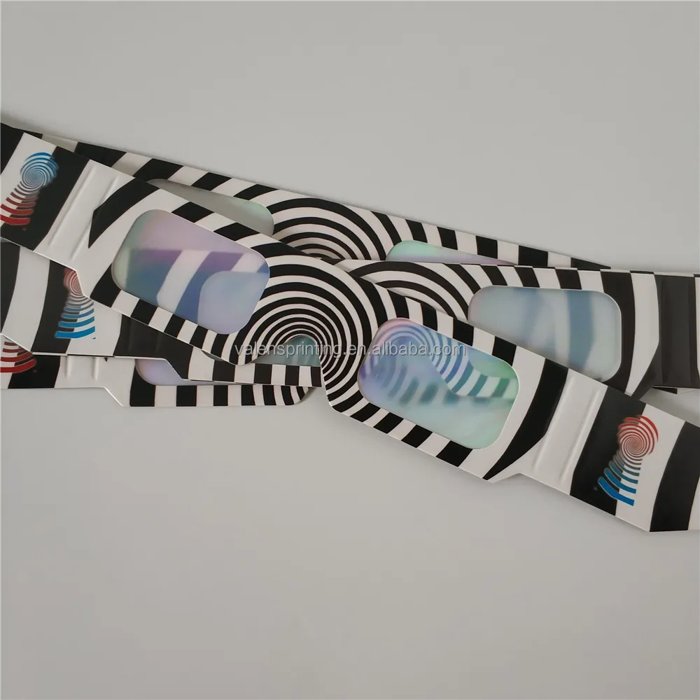 Print logo festival 3D firework diffraction glasses