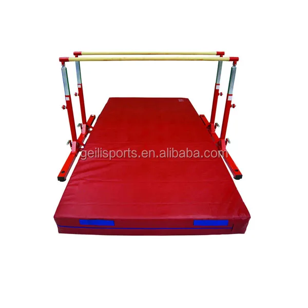 Factory sale Red polyethylene foam gymnastics crash landing soft safety mats for gym sports fitness