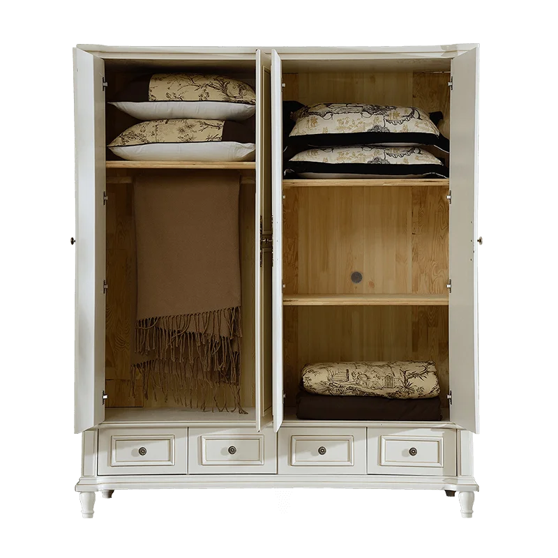 Мебель для спальни новейших современный деревянный 4 двери шкаф с выдвижными