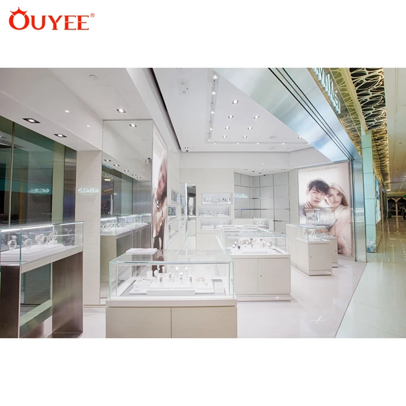 Retail Jewellery Counter Top Custom Pandora Wooden Jewelry Display For Shop Interior Design