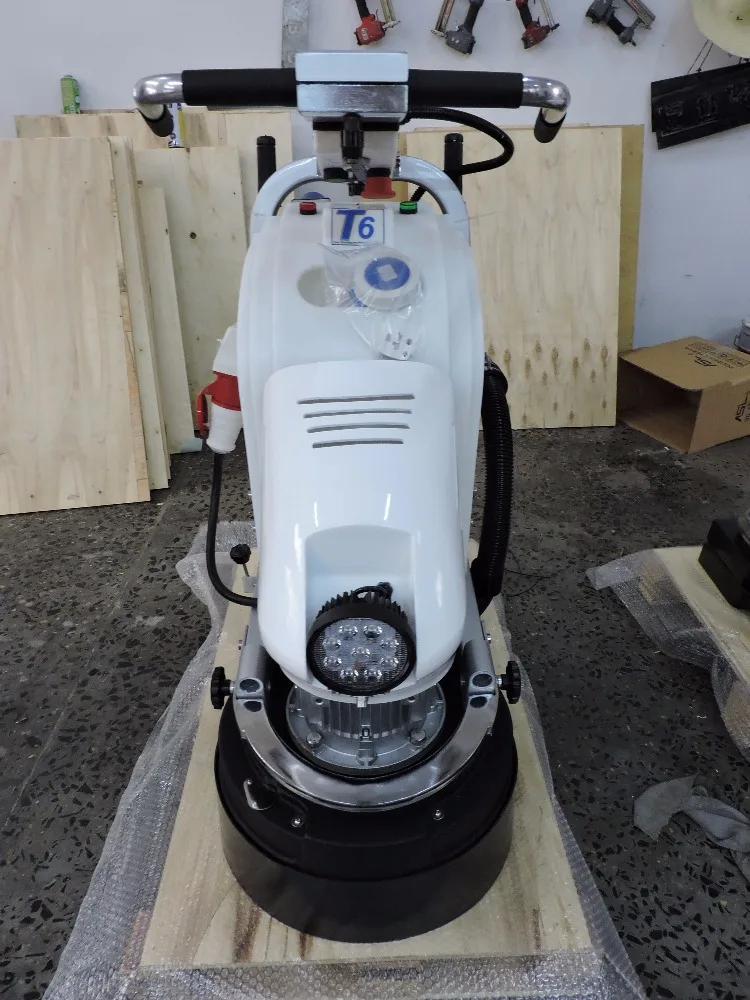 ASL T6 concrete marble floor surface polishing machine grinding machine with LED and water jet