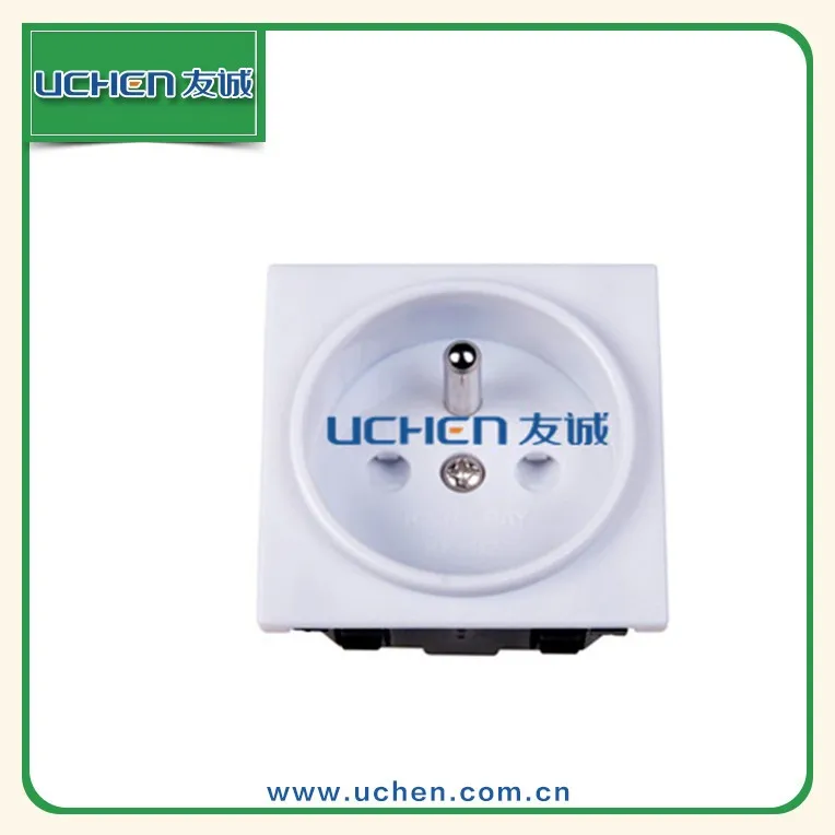 YGB-042 16A 250 В Европейский стандарт Французский оснастку EV вилка для стенной розетки