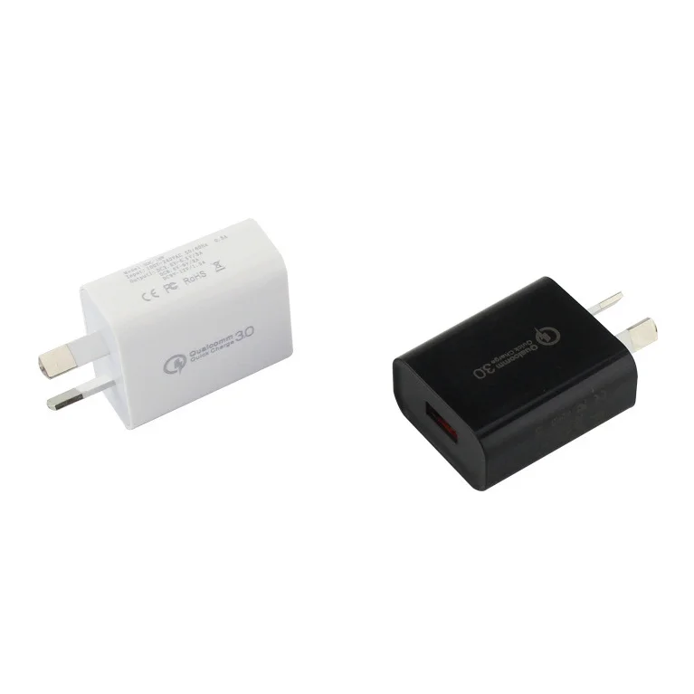 
Super Sep. Sale Universal Phones Powerful Qualcomm QC3.0 Super Fast Charging AU Standard Plug Single USB Wall Charger 