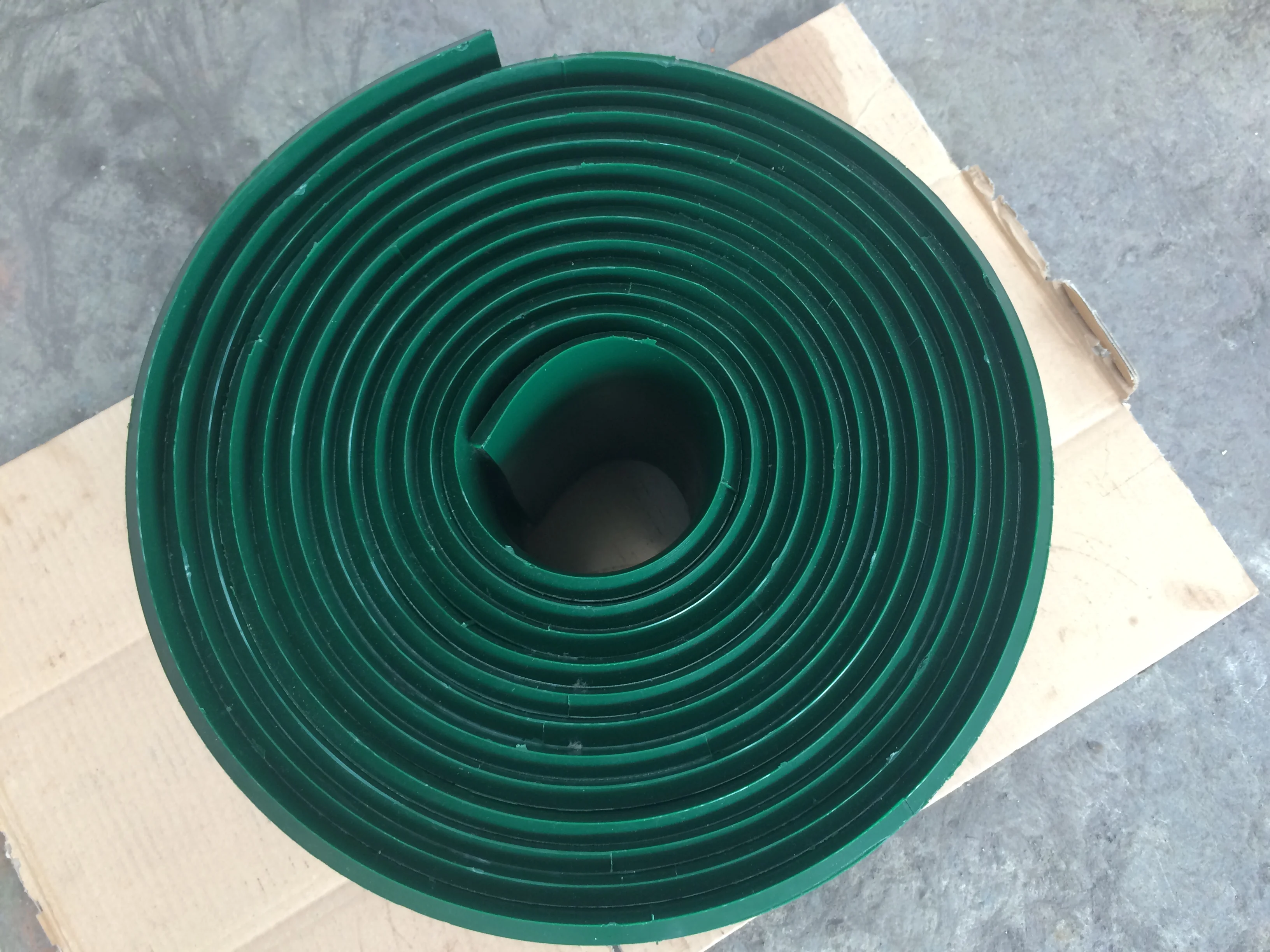 Polyurethane Poly Urethane Conveyor Belt Flashing PU Conveyor Belt Skirting Sealing Strip Green Color
