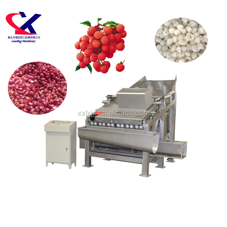 Automatic Lychee processing line, Peeling Machine/Lychee Peeler/ Lychee peel removing machine