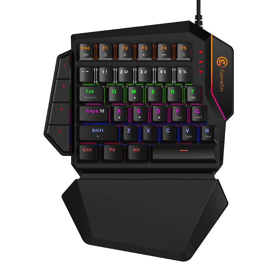 GameSir GK100 One-handed Mechanical Gaming Keyboard, LED Backlightling  USB Wire Game/for Window PC/Gamesir X1
