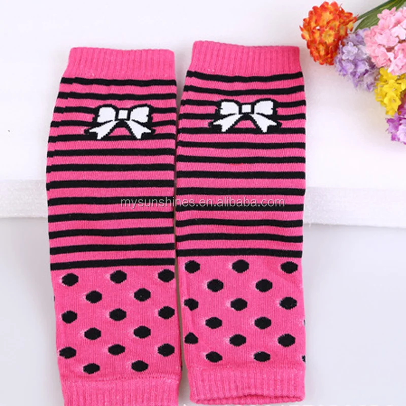 Baby Knee Pad Kids Socks Kneepad Protector Letter Dots Striped newborn girls leggings tights boys kawaii toddlers Leg Warmers