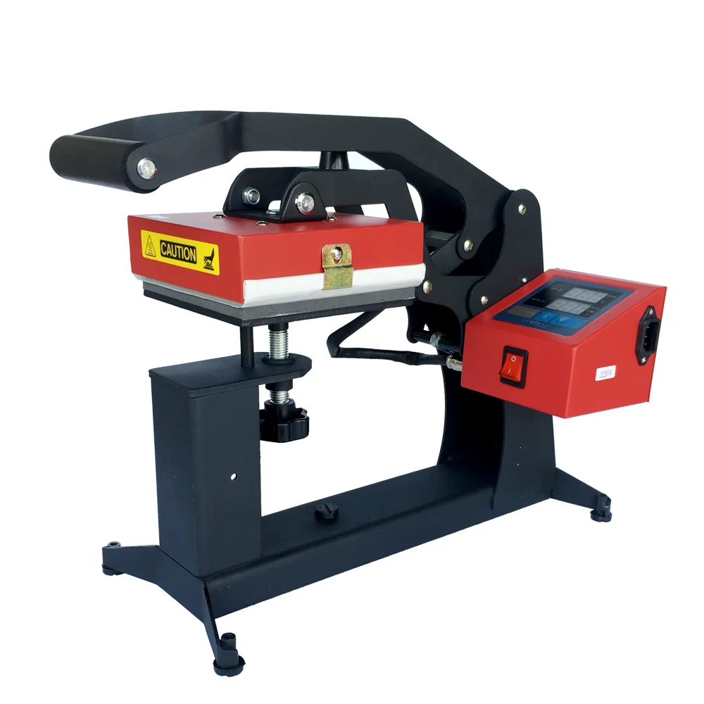 New arrival 15*15cm heat press machine with 2in1 plate heating pad