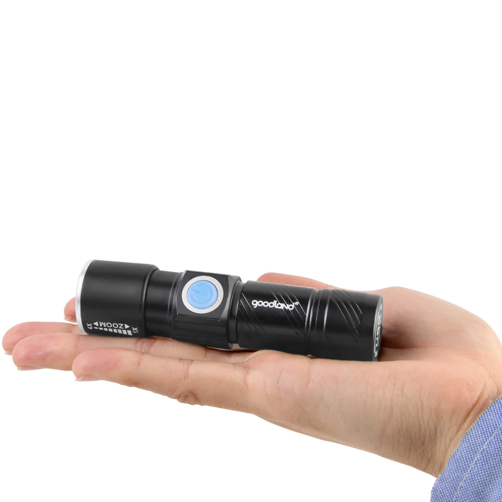 Mini USB LED Flashlight Rechargeable Built-in Battery Q5 Handy Powerful Flashlight 3-Modes Zoomable LED Torch Light Lanterna