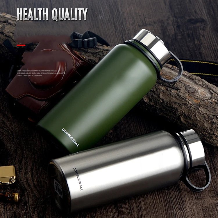 Custom Logo Outdoor Large Capacity Sports Stainless Steel Water Bottle