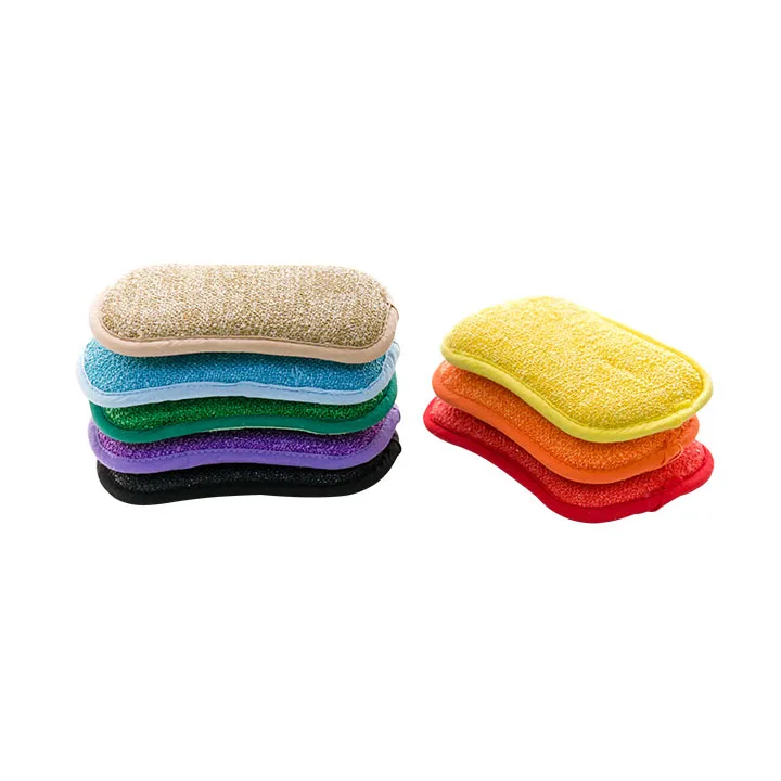 New Style Microfiber Sponge Household Kitchen Dish Wash Scrub Shine Cleaning Pads