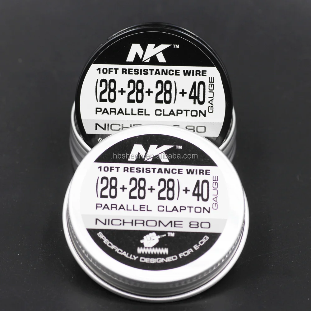 NK Ni80 heating wire triple fused clapton 28*3/40ga three core 28ga round wire RDA RTA