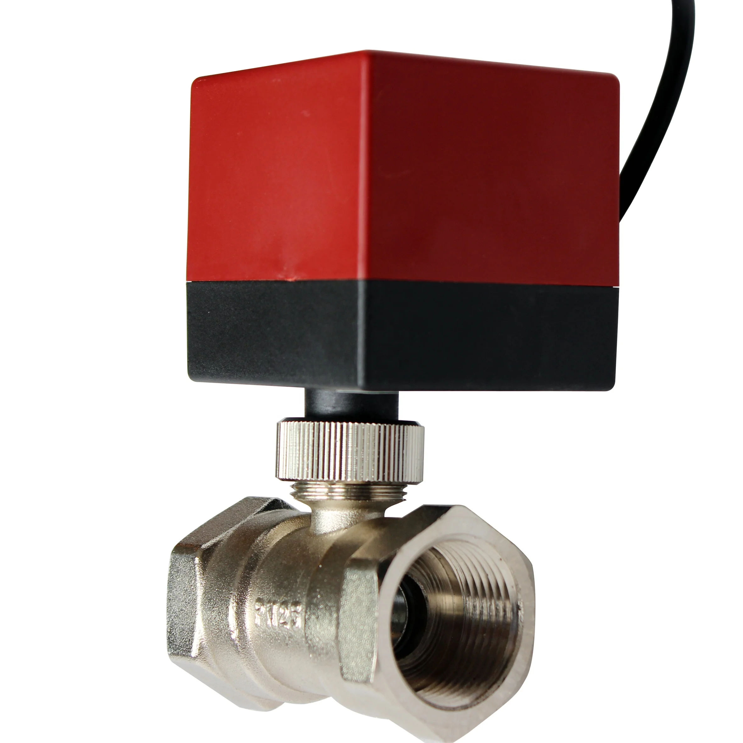 DQ2025 DN25 two way air conditioning HVAC electric actuator motorized ball valve