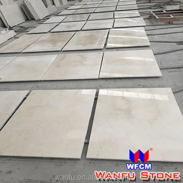 High gloss floor tile cream marble for sale