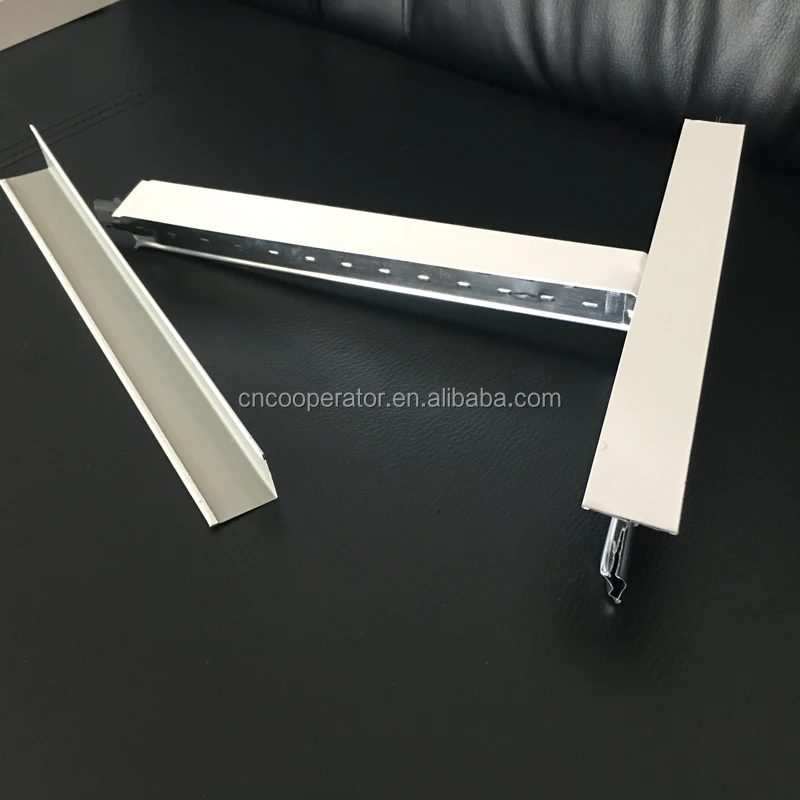 
Paint ceiling t-bar(flat/ solid/ grooved/ 24mm, 15mm, 35mm width) 