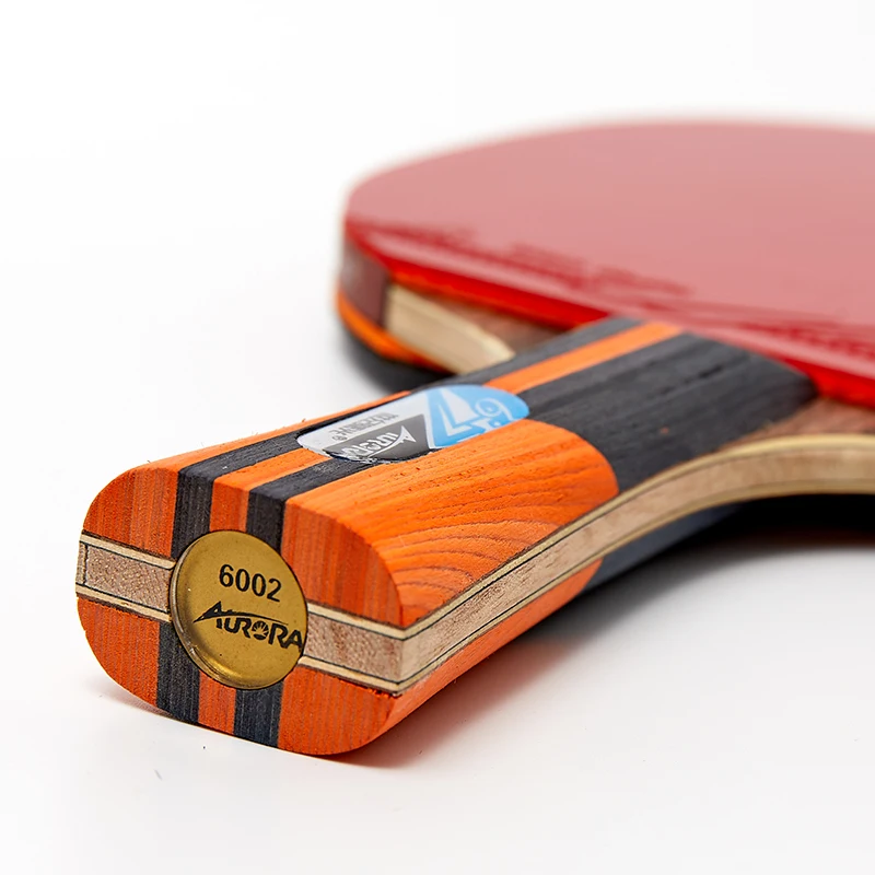 
Top quality professinal 6 star table tennis racket premium rubber pingpong bat 