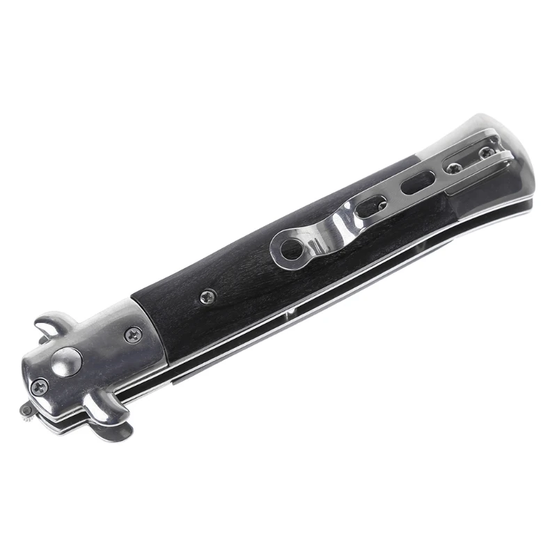 23cm Stainless Steel Pocket Hair Comb Brush Foldable Hair Styling Brush Tools Switchblade Spring 01# /02# /White Make Up