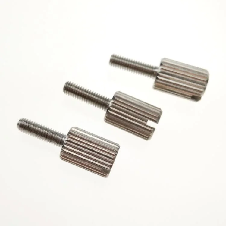 
M3 Brass Knurling Screws for Computer Machine Threads Fastener Nickel Finish Slot Drive 