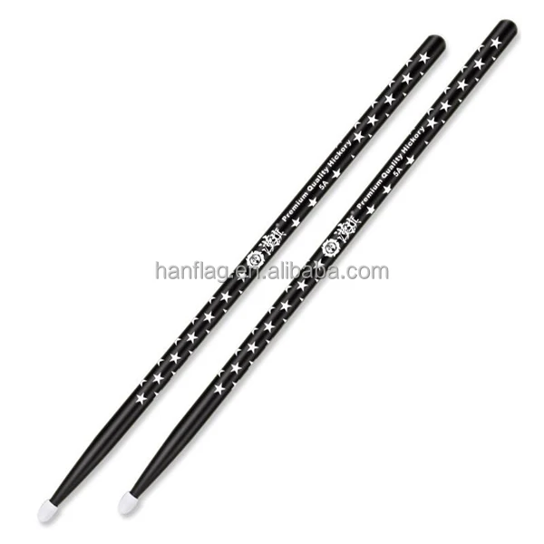 high quality flag printed hickory drumsticks 5A/7A