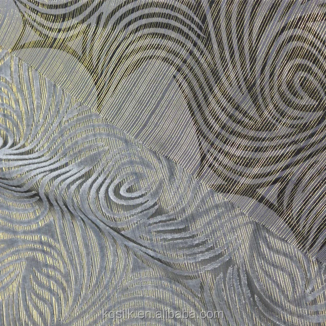 Новая модная однотонная/однотонная блестящая шелковая люрекс/Бархатная ткань с металлическим блеском