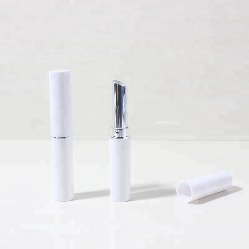 Small capacity white lipstick tube lip balm tube multi balm stick plastic lip gloss soft tube container