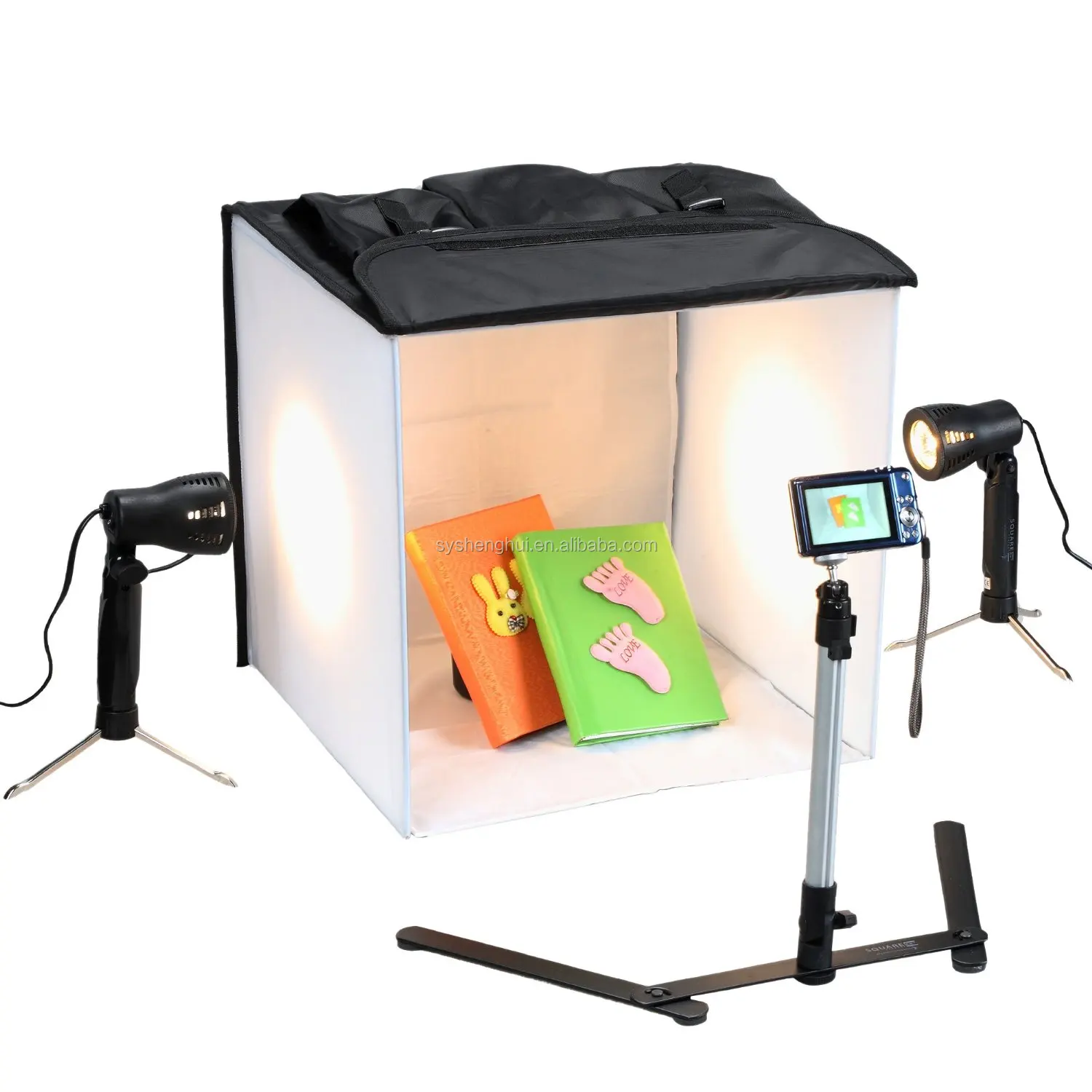 
Portable 40cm Mini Photo Studio Lighting Kit Tent With 2pcs Softbox 40cm 